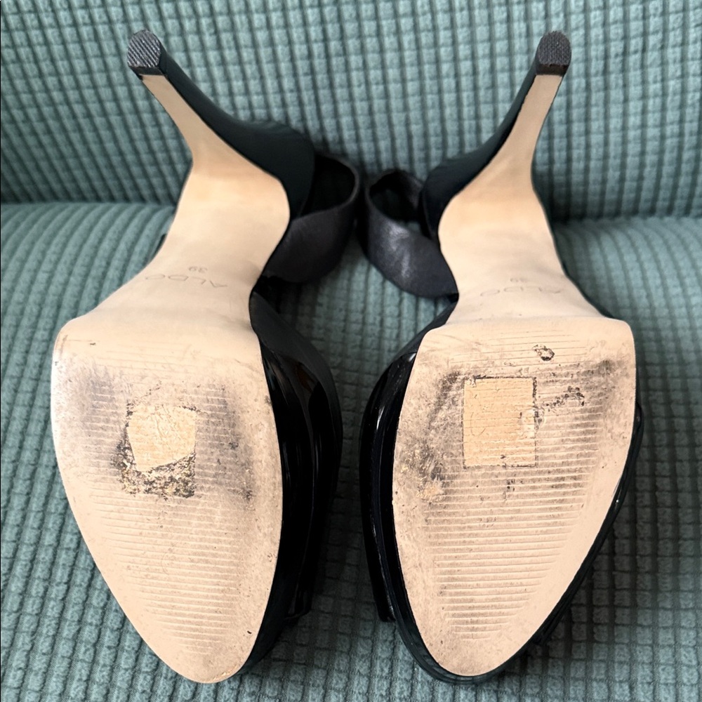 Elegant Black Slingback Heels 5”, Aldo Used - Picture 9 of 16